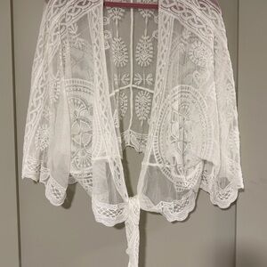 Rachel Zoe White Lace Top